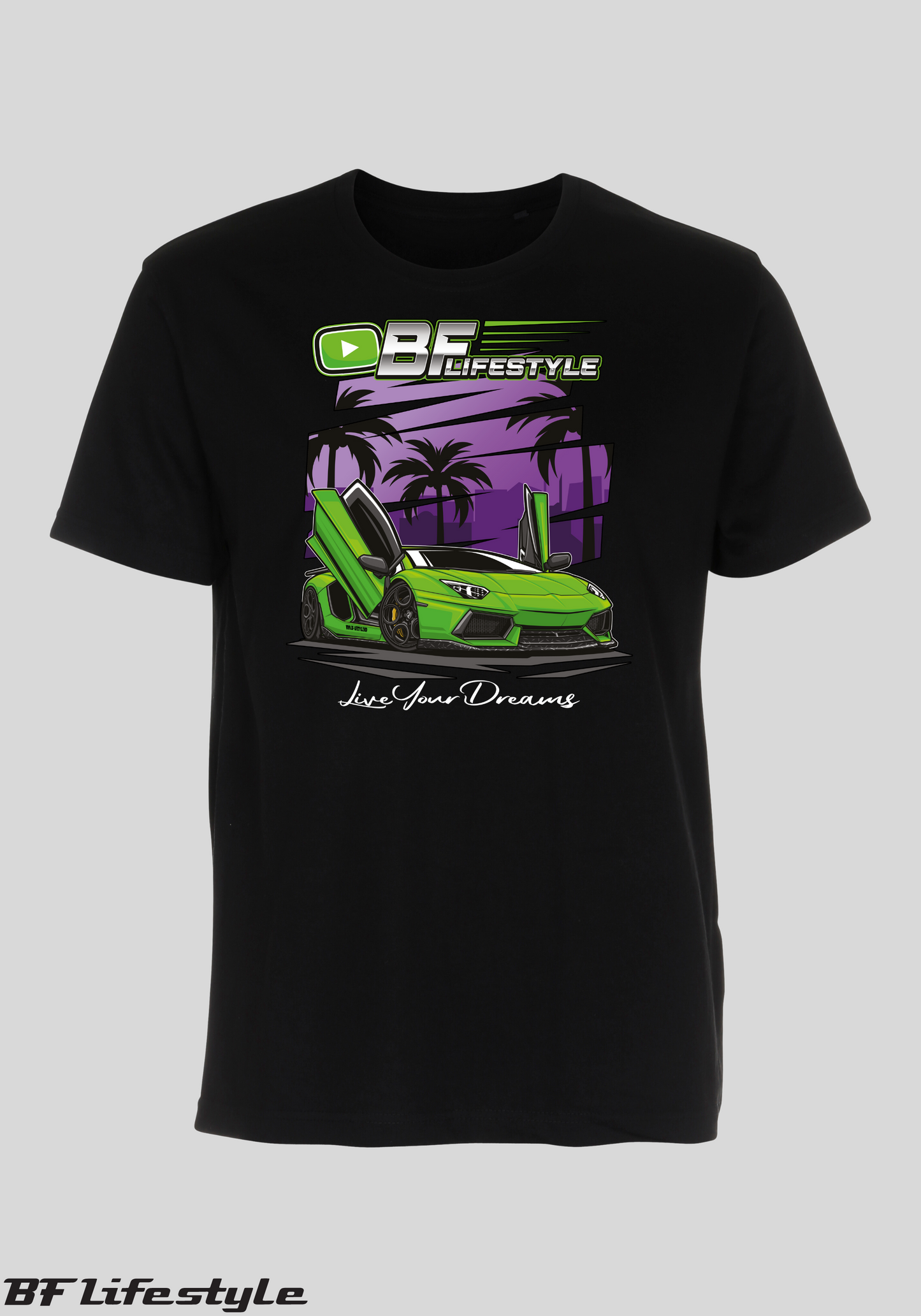 T-shirt, Sort Aventador City