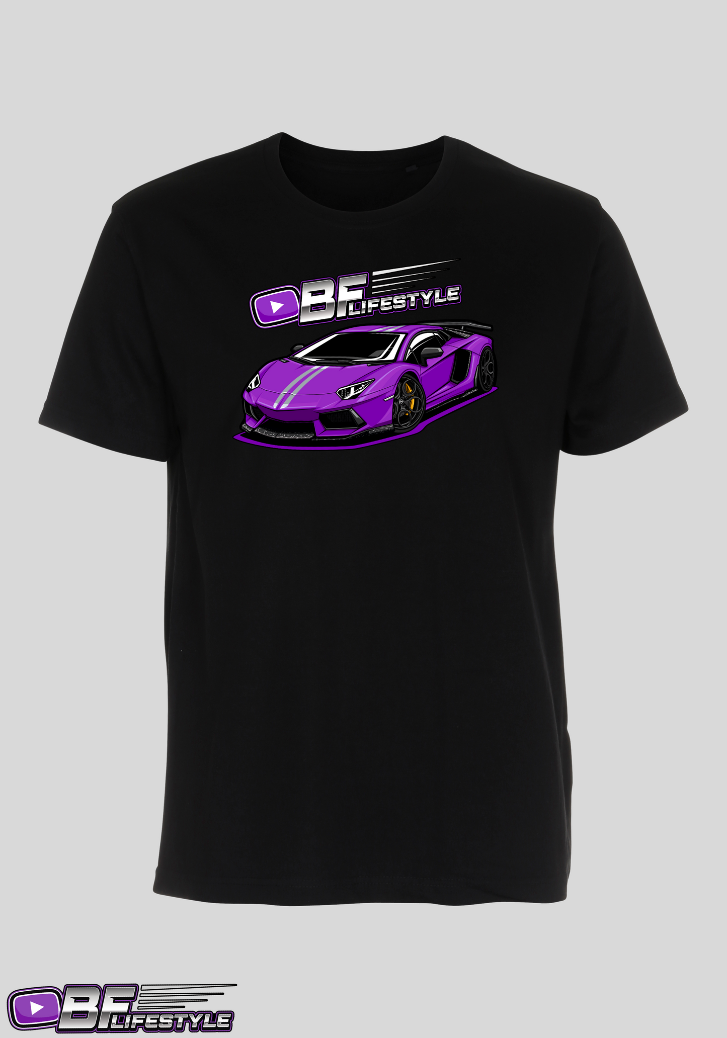 T-shirt, Sort Aventador