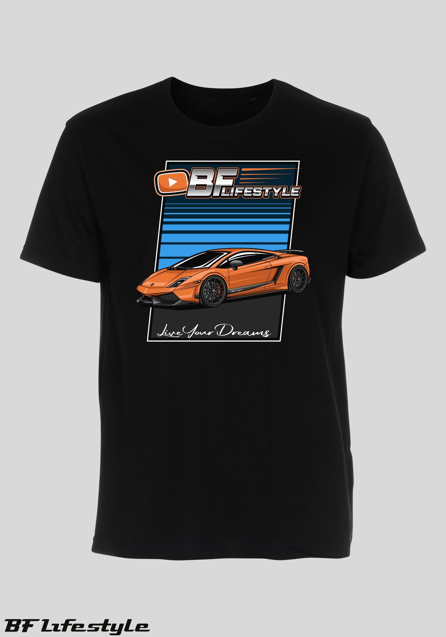 T-shirt, Sort Lambo