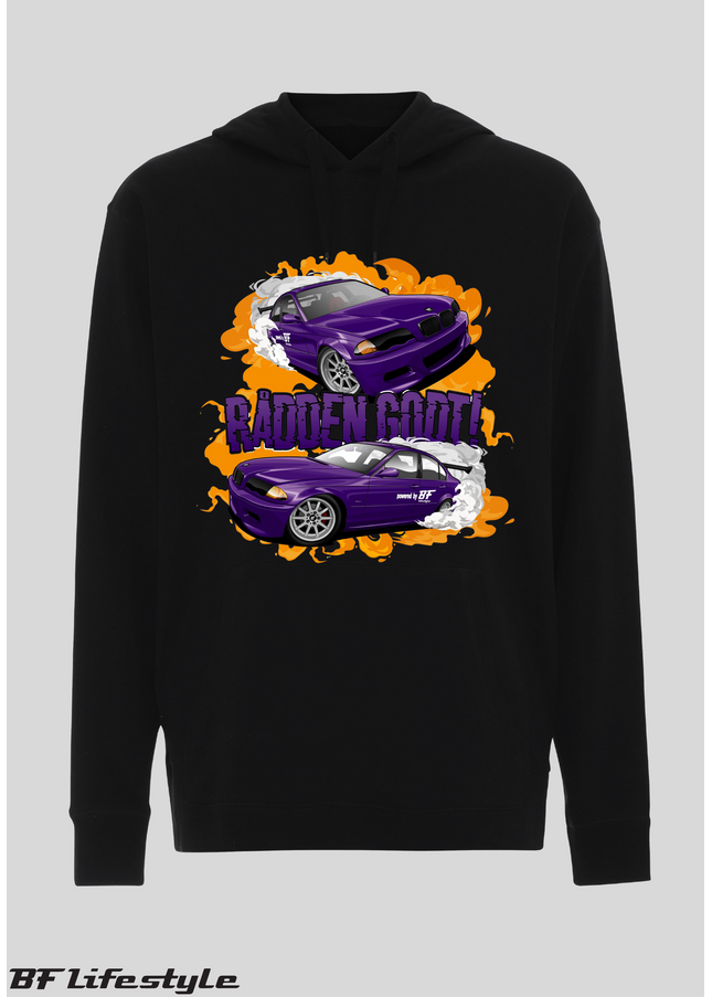 Hoodie Sort - Brænder BMW
