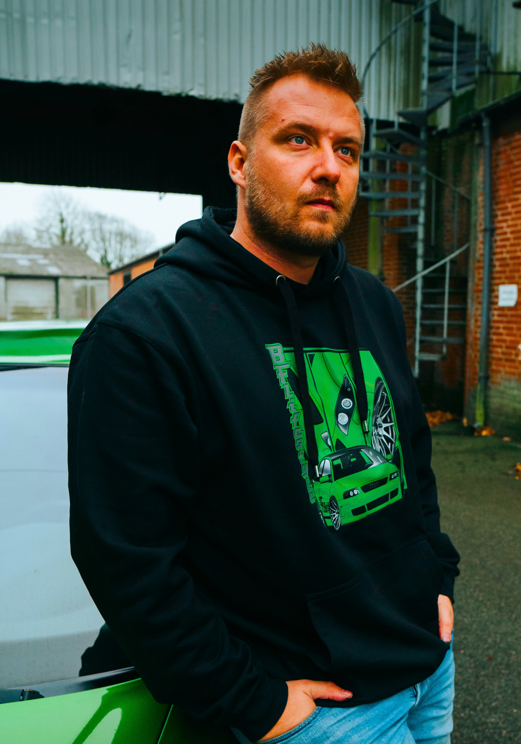 Hoodie Sort - Audi A3