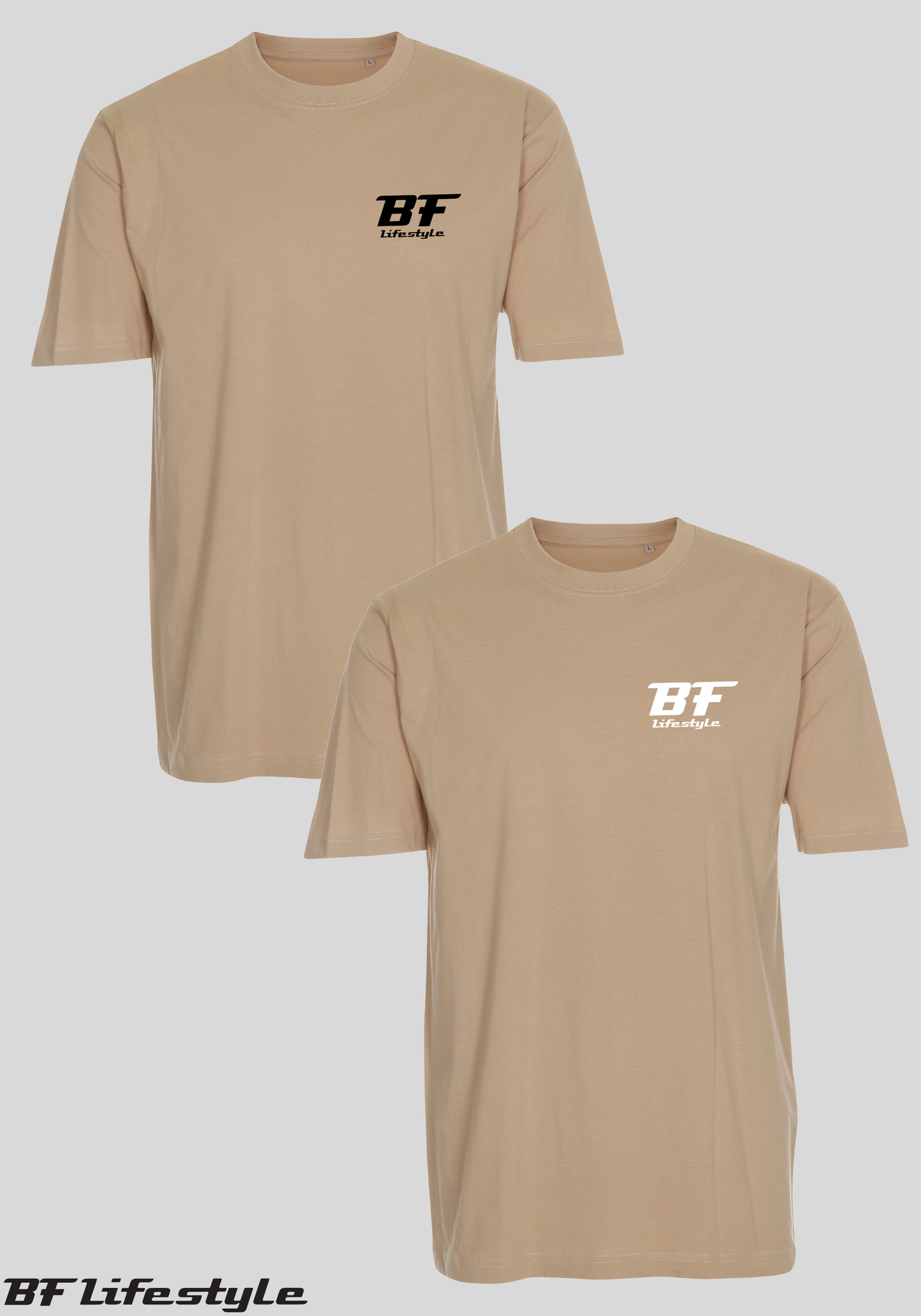 T-shirt, Sort BF Lifestyle (Lille logo)