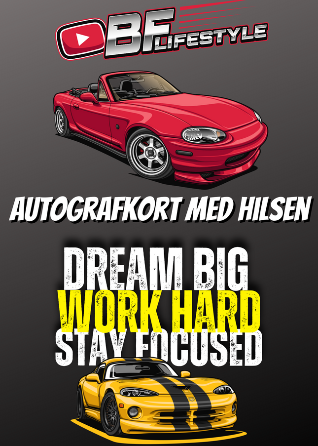 Autografkort m. hilsen