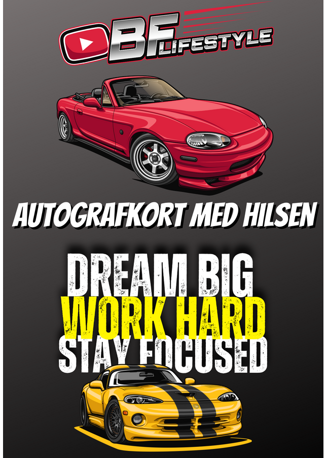 Autografkort m. hilsen