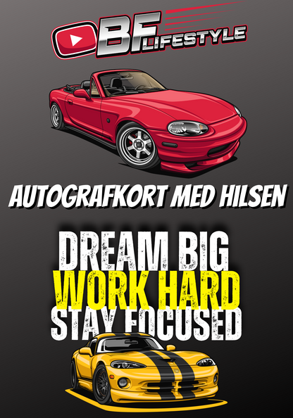 Autografkort m. hilsen
