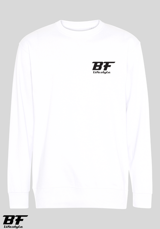 Sweatshirt - Hvid lille logo